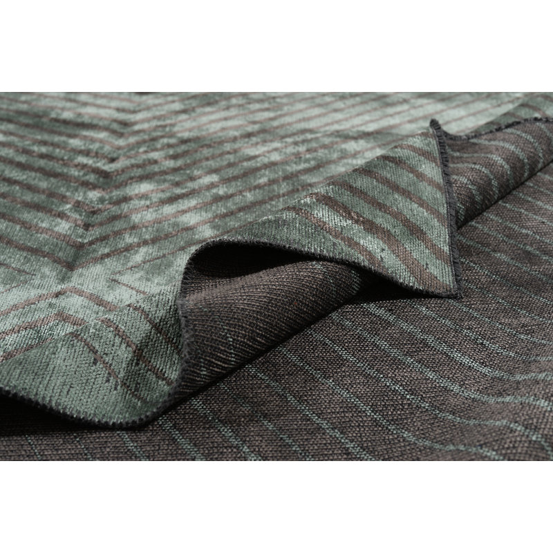 Tapis gris foncé Rapture, Rectangle 7 pi 10 po x 11 pi 2 po