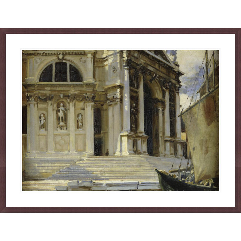 «Santa Maria della Salute Venice» par John Singer Sargent, impression giclée encadrée, H 31,8 po x l 41,5 po