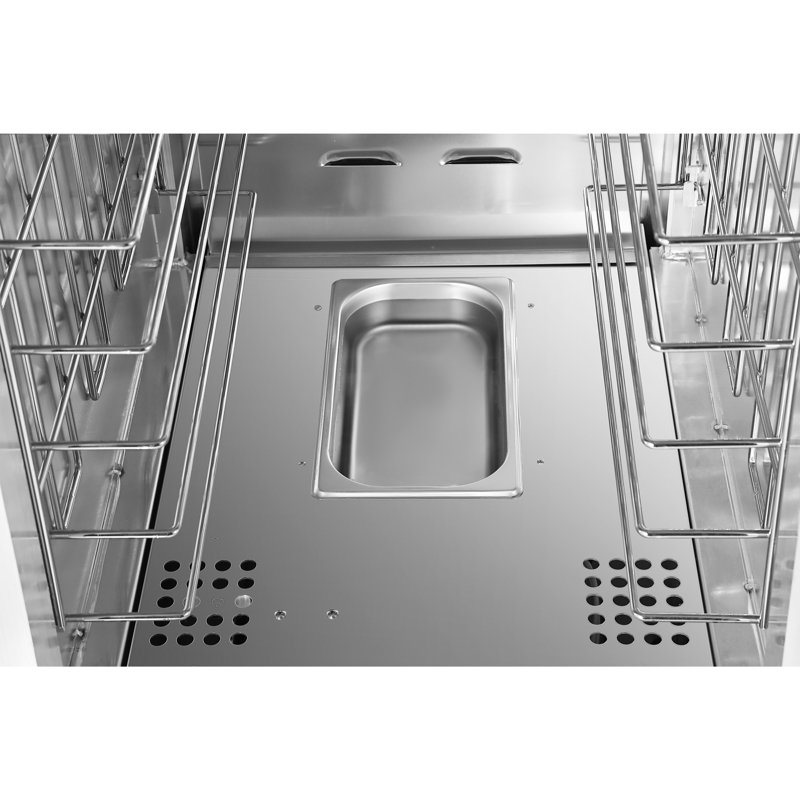 Armoire de maintien / d'épreuvage chauffée 33 po isotherme avec grilles et portes hollandaises en argent