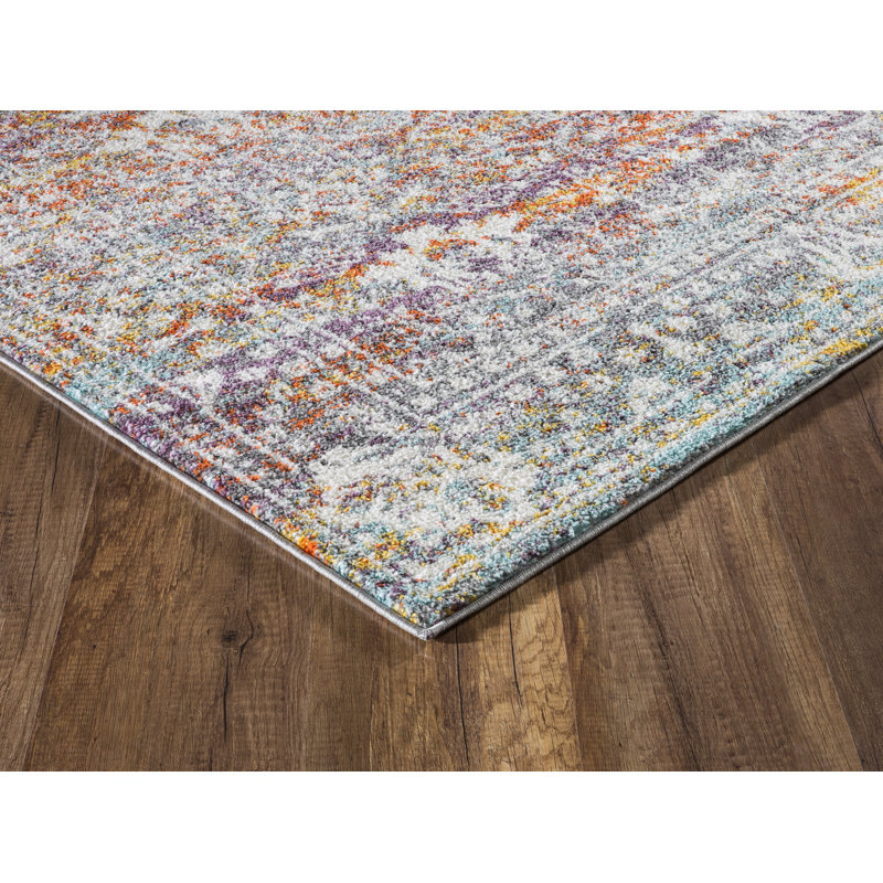 Tapis oriental gris Euleta, Rectangle 5 pi x 7 pi