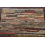 Tapis contemporain rayé Gabbeh 3 x 5