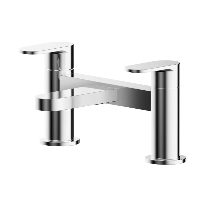 Binsey 2 Handle Deck Freestanding Tub Filler Bath Filler