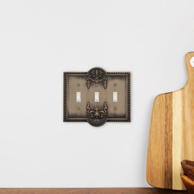 Meadows 3-Gang Toggle Light Switch Wall Plate