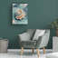 Art mural sur toile tendue - "Coastal Echos II" par Paula Freeman pour décoration de salon, de chambre à coucher ou de bureau - 35 x 47