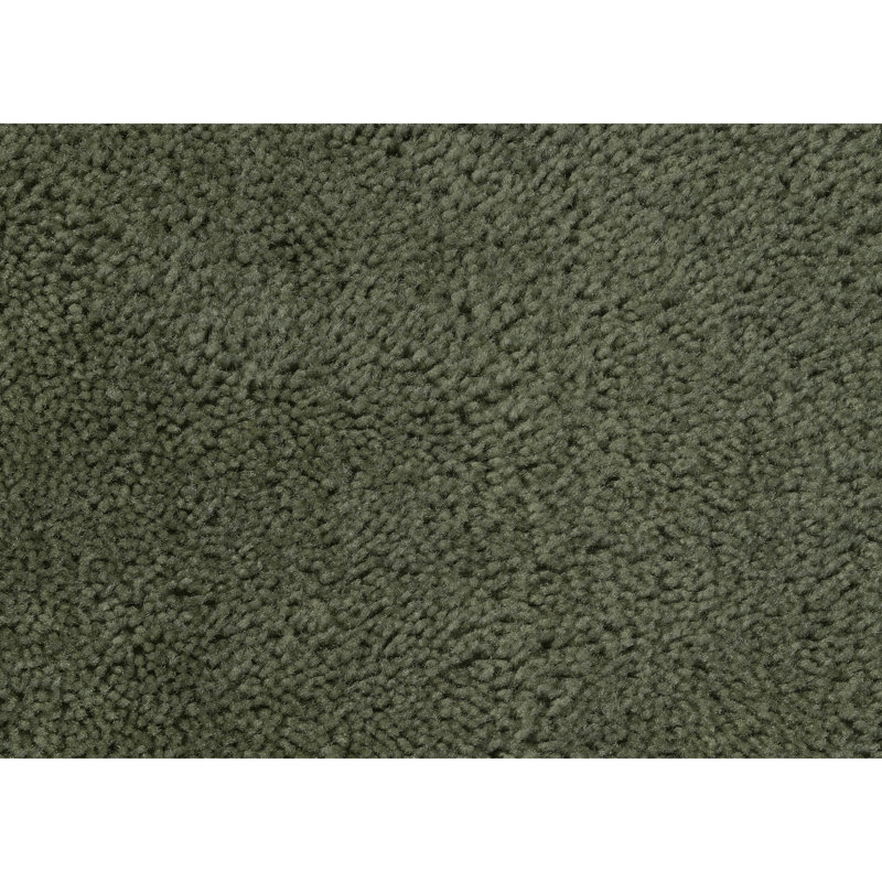 Mccluney Traditional Nylon Bath Rug with Non-Slip Backing, Deep Fern