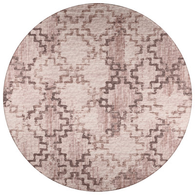 Tapis brun tissé à la machine Ancier