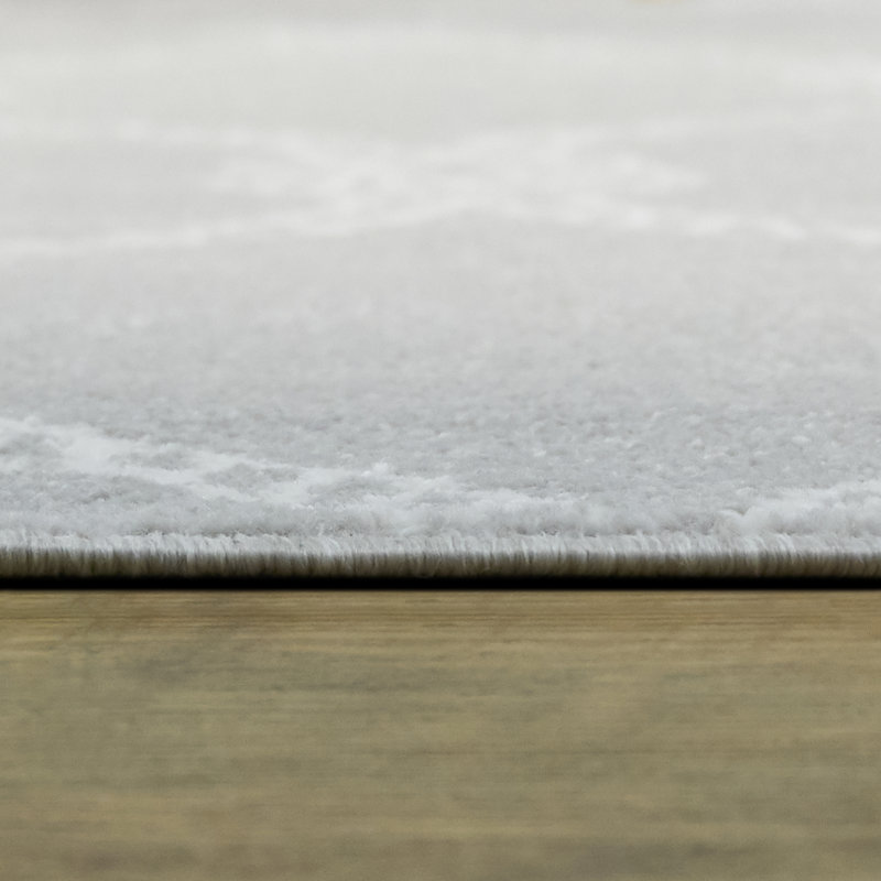 Tapis pour enfants Aldo, Tapis de couloir 2 pi 7 po x 7 pi, Gris