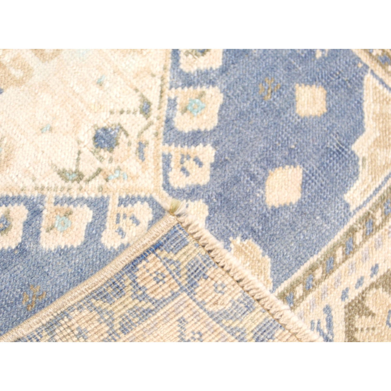 One-of-a-Kind Hand-Knotted 1960s Oushak Yastic - 1'8" x 3'6"