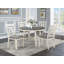 Ensemble de 2 chaises avec coussin en tissu gris