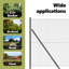 140cm H x 1000cm W Metal Border Fencing