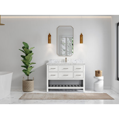 Parker 48'' Single Bathroom Vanity with Top