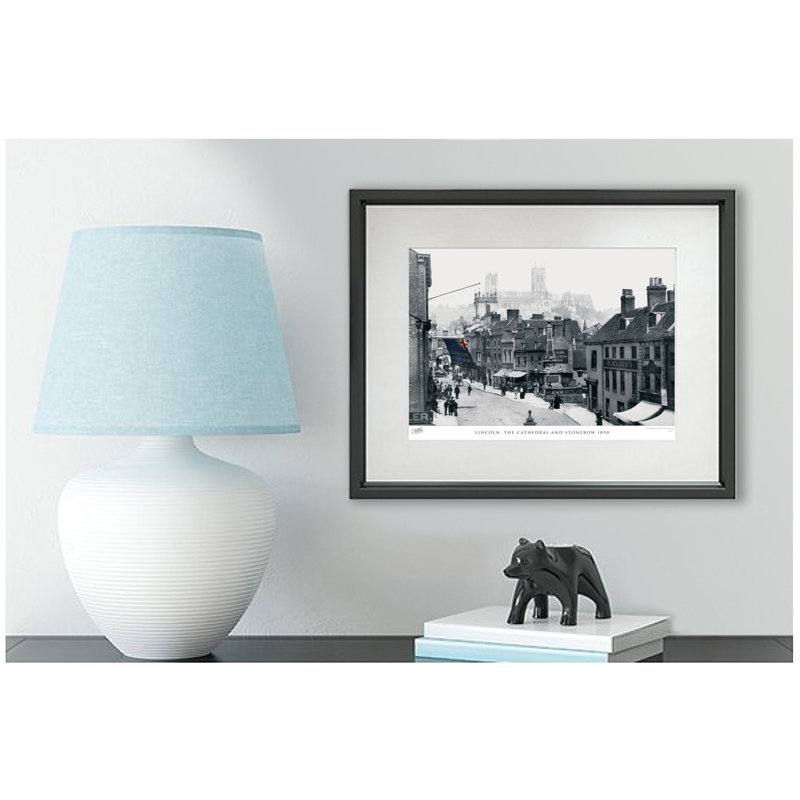 Lincoln, The Cathedral And Stonebow 1890 - Single Picture Frame Print, 48.4cm H x 63.6cm W x 2.3cm D