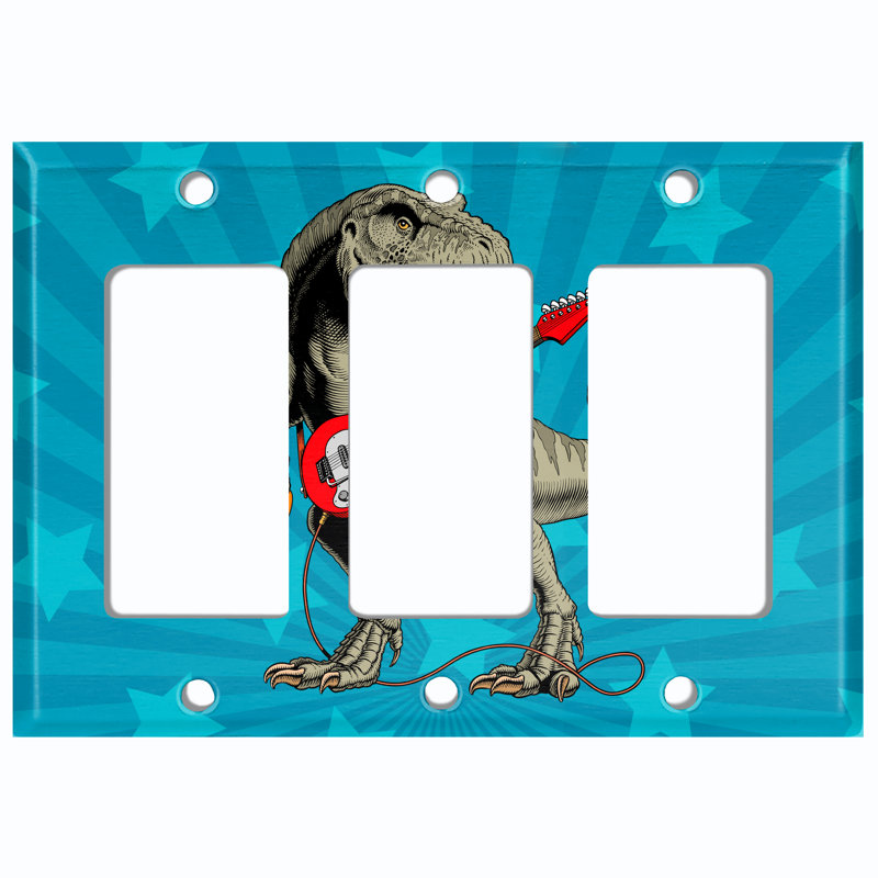Plaque murale 3 lumières Dinosaur T-Rex