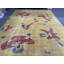 Tapis jaune moderne en laine abstrait 59,1 x 83,1 po