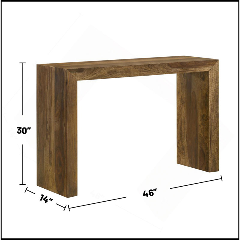 Rectangular Solid Wood Entryway Console Table, Auburn