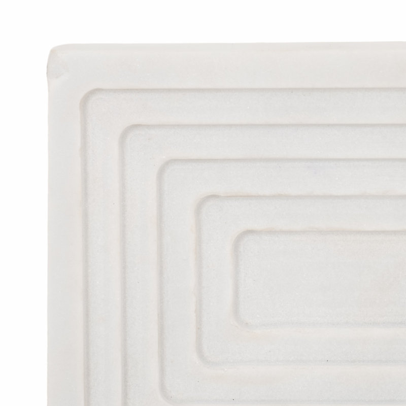 Plateau en marbre blanc Haci 10 po Ivy Bronx