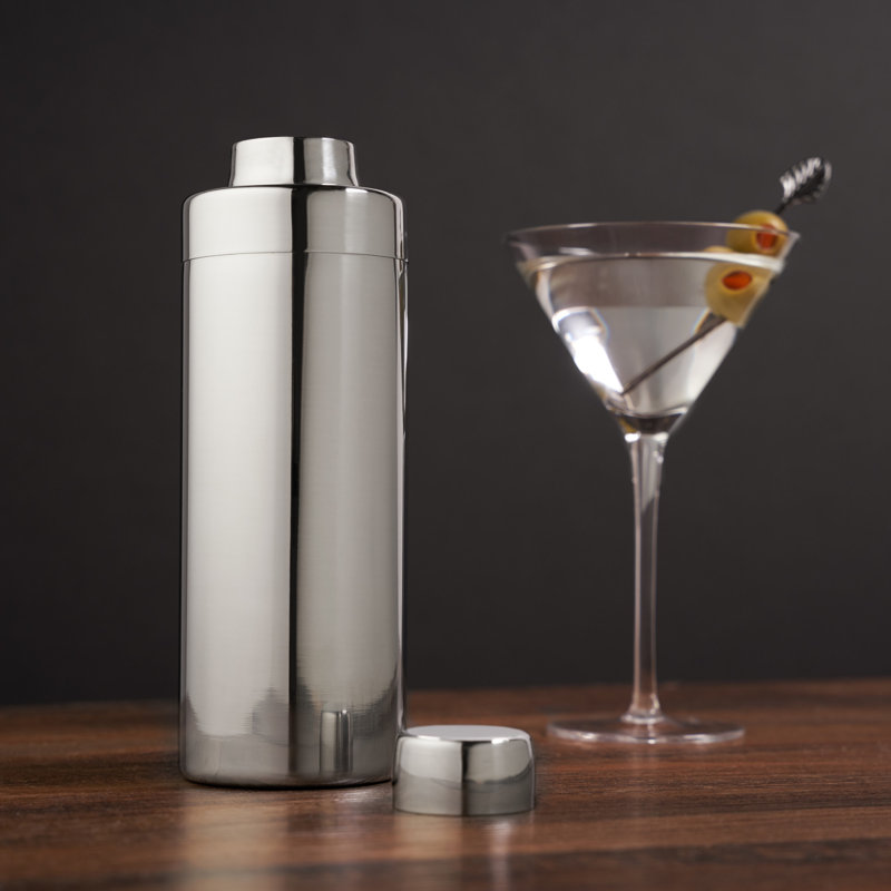 Ensemble de shaker à cocktail léger Viski, acier inoxydable 24 oz avec crépine