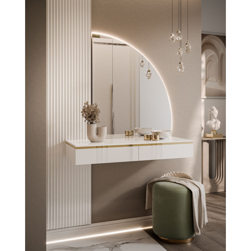 Caralena Dressing Table with Mirror