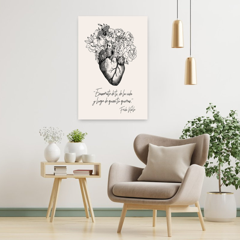Art contemporain contemporain moderne romantique, H 36 po x l 24 po