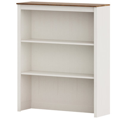Bibliothèque blanche Scarlett avec 2 tablettes ouvertes, l 33,9 po