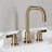 Kingston Brass NuvoFusion Widespread Bathroom Faucet with Brass Pop-Up