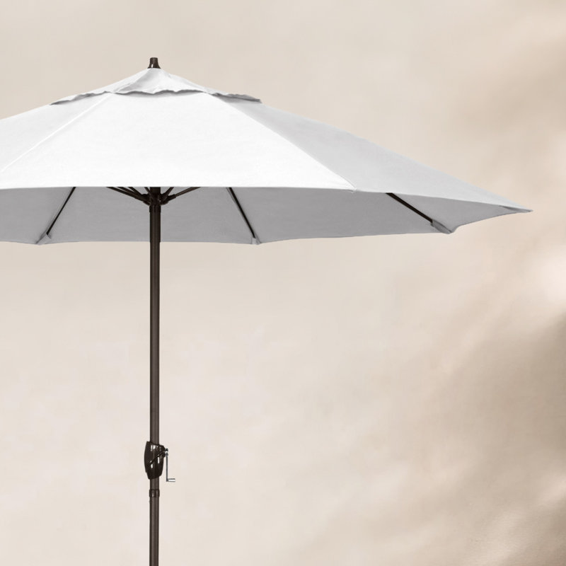 Parasol de marché 7,5 pi Gino, Toile Sunbrella® naturel, H 94 po x l 86,3 po x P 86,3 po