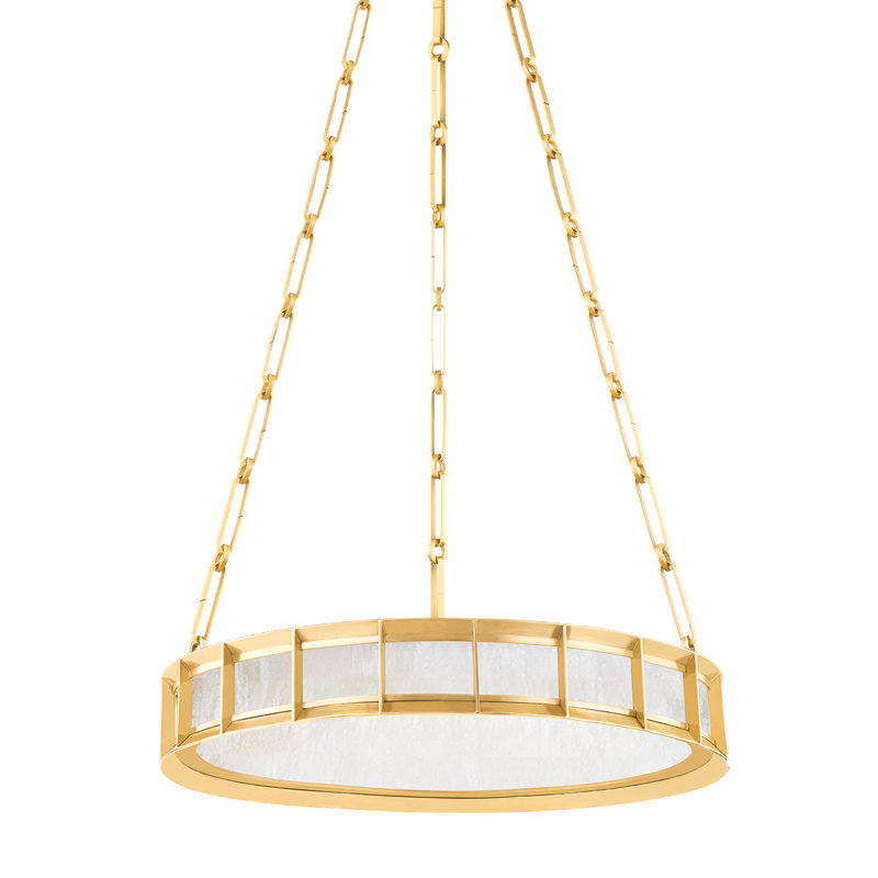 Lustre 1 lumière Leda, H 3,50 po x l 19,75 po x P 19,75 po