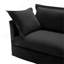 Ensemble de 2 fauteuils confortables avec coussins moelleux pour différentes pièces, tissu chenille