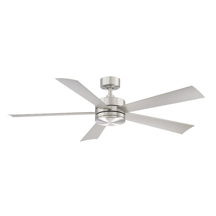 Wynd 5-Blade Outdoor/Indoor Smart Standard Ceiling Fan with LED Light Kit and Remote Included