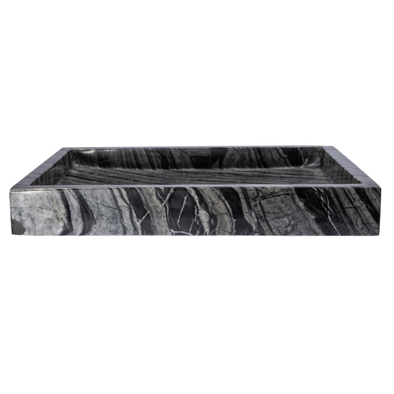 Lavabo de salle de bain vasque rectangulaire en bois Infinity Pool