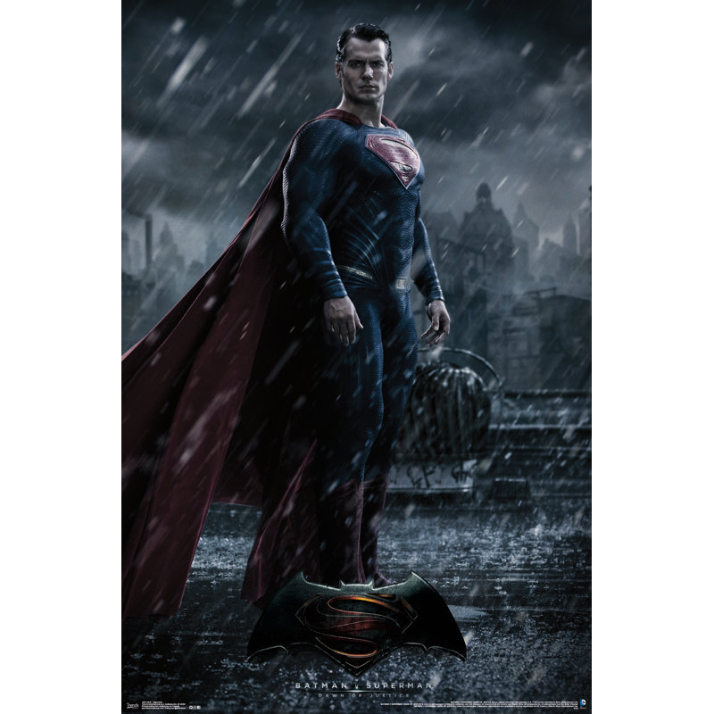 « batman v superman-superman », impression sur papier