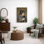 Portrait expressif, œuvre d'art, images de personnages anciens, impression sur toile encadrée-123463068-123463069