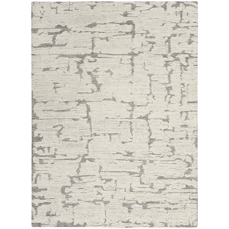 CK009 SCULPTURAL Modern Hand Woven Area Rug, Rectangle 63 x 87cm