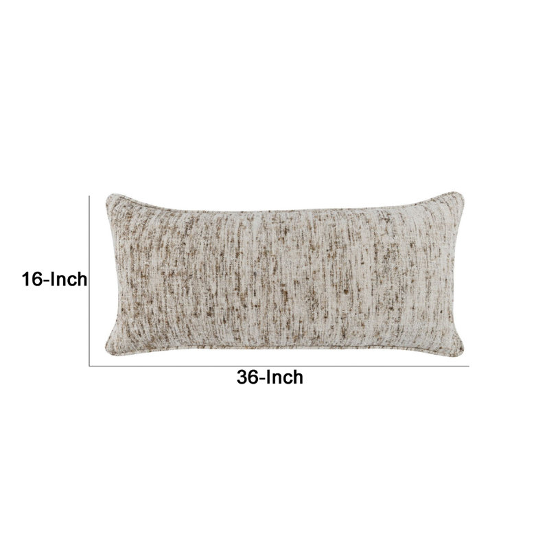 Tavi 16"X36" Throw Pillow, Distressed Natural