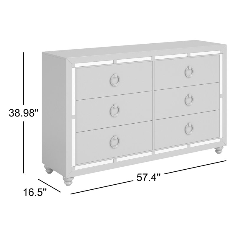 Commode 6 tiroirs Kosta