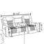 Canapé inclinable en cuir respirant brun foncé 85,5 po