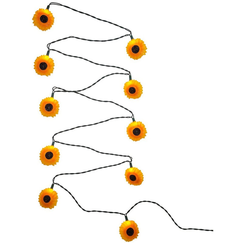 Guirlande de 10 lumières tournesol