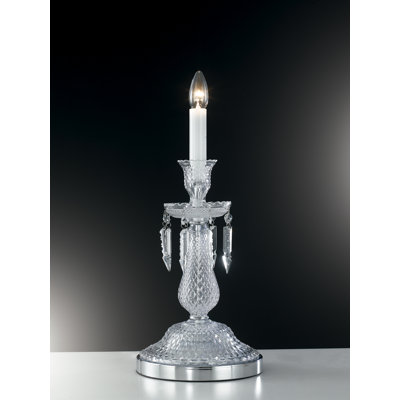 Leila Crystal Torchiere Lamp