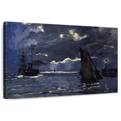 Mehar A Seascape Shipping By Moonlight