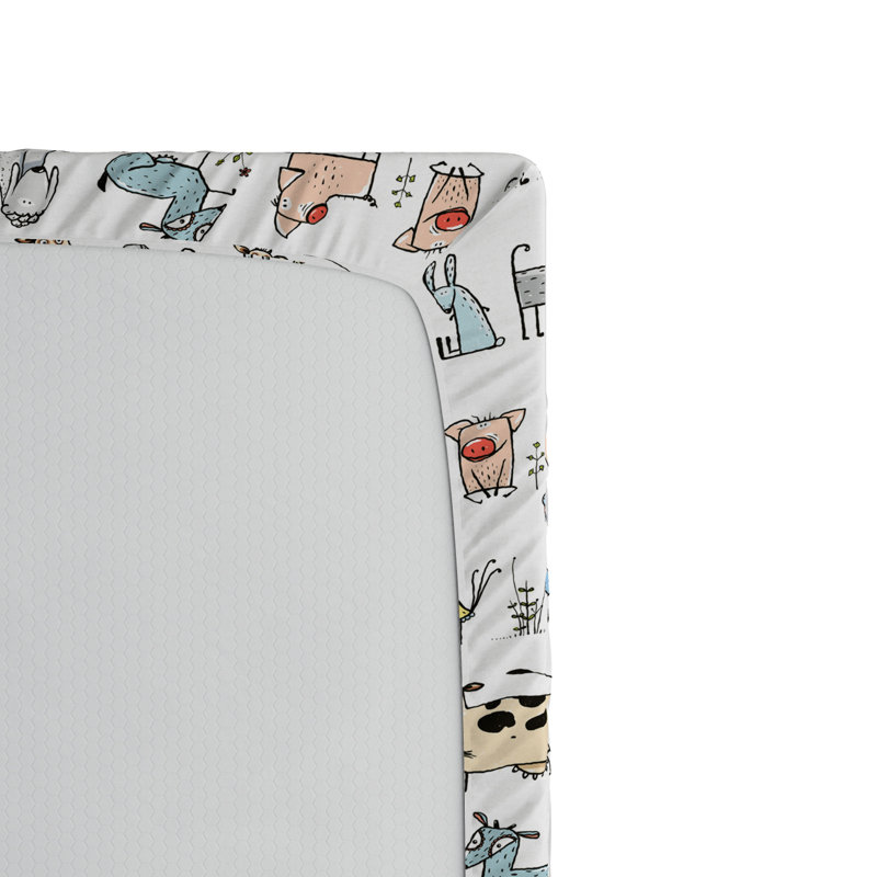 Cartoon Microfiber Fitted Sheet, Twin XL Fitted Sheet