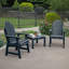 Chaise Adirondack en plastique avec table Anette-631427148