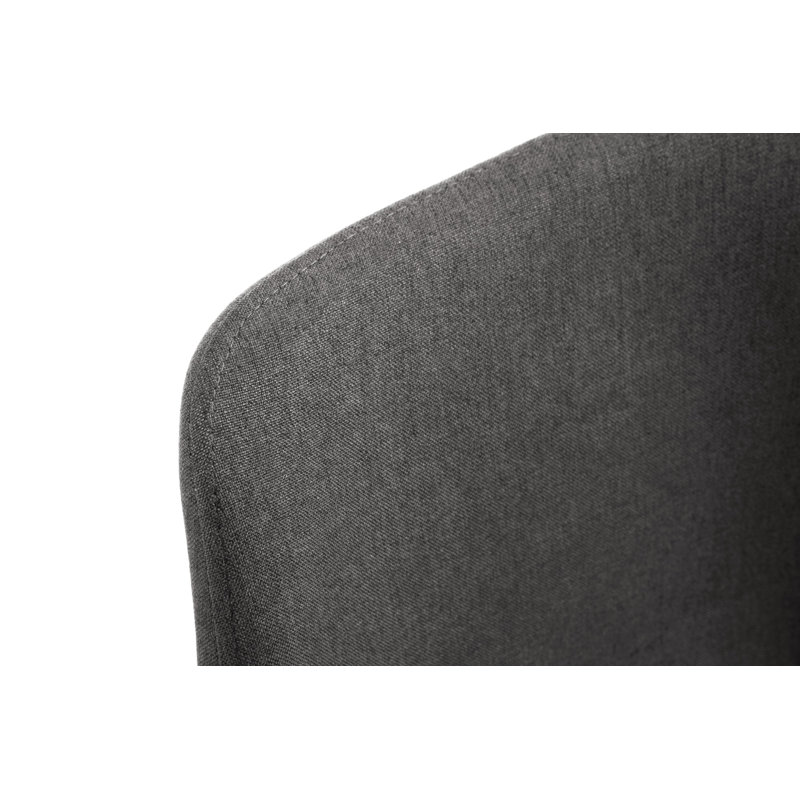 Fishersville 41cm H Velvet Upholstered Upholstered Back Side Chair in Gray
