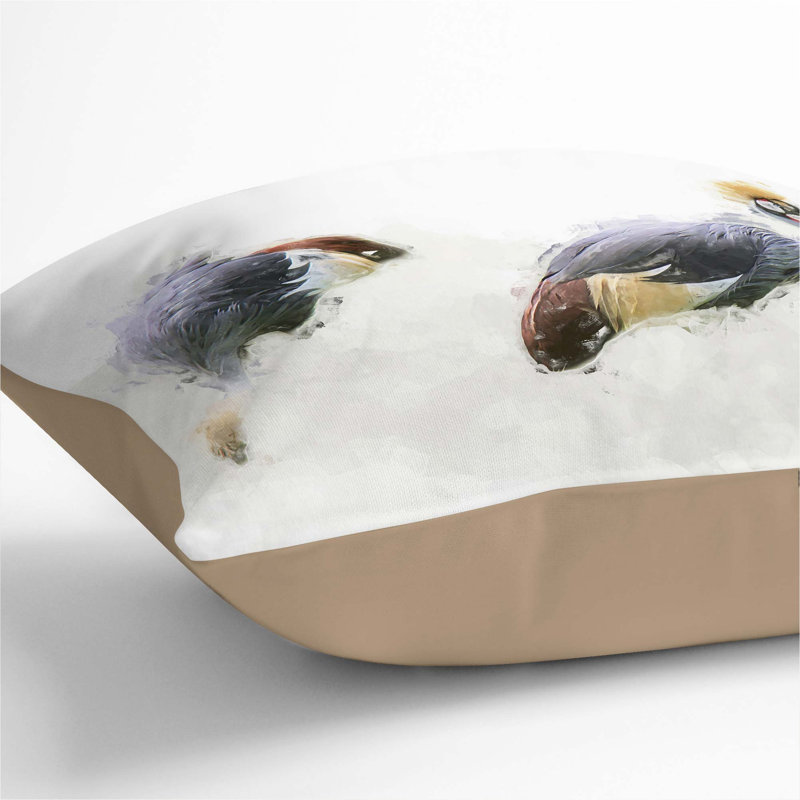 Square Throw Cushion, 40cm H x 40cm W x 15cm D, Stone