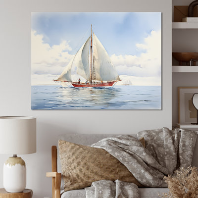 Seafaring Symphony Voilier, sérénité - Bateau, art mural