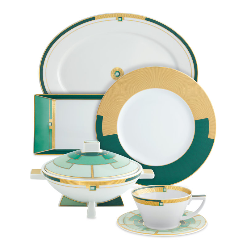 Tasse à thé et soucoupe Emerald