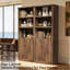 81.50"H Freestanding Kitchen Storage Cabinet Pantry Buffet Cabinet With Built-In Charging Station & Open Shelves for Dining Room,Entryway, Bathroom,Living Room, Brown