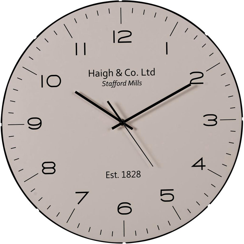 Wall Clock, Black/Cream