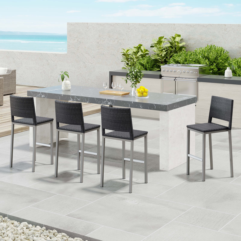 Tabouret de bar 30,31 po Popa, Gris foncé