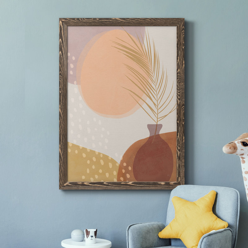 Sedona Sunset - Peinture sur toile encadrée, H 44 po x l 31 po x P 1 po, Encadré de bois de noyer