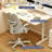 Desk Chair, Ergonomic Study Chair For Kids With Lumbar Support， Adjustable Height, Flip-up Armrests,kids Study Chair With Adjustable Backrest For Home Bedroom